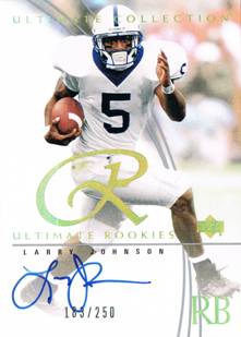 2003 Larry Johnson Ultimate Collection Rookie Auto /250