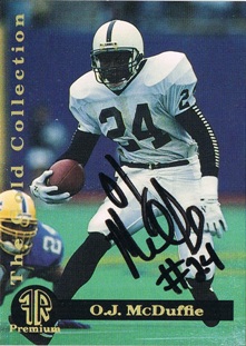 1993 OJ McDuffie Front Row Rookie Autograph