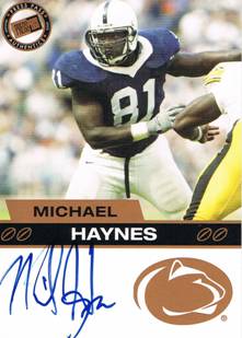 2003 Michael Haynes Press Pass Bronze Rookie Autograph Auto